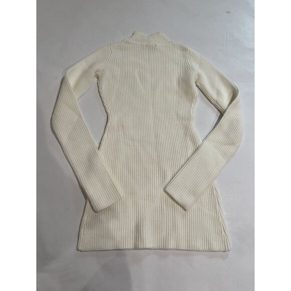 Naked Wardrobe Sweater Tunic in Ivory - Picture 3 of 4